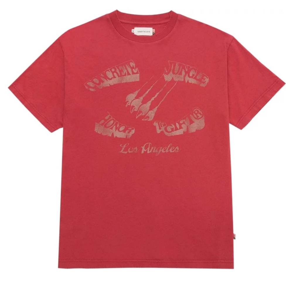 Honor The Gift Men's Concrete Jungle Distressed Oversized Box Fit T-Shirt Medium